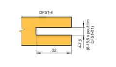 RH+ Fréza drážkovací stavitelná DFST-4, 4-7,5 mm (22016004)