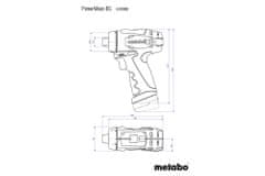 Metabo AKU vrtací šroubovák PowerMaxx BS Basic 2x2,0Ah LC 12 (600984500)