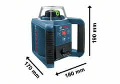 BOSCH Professional rotační laser GRL 300 HVG v kufru (0601061701)