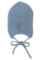 Sterntaler Čepice pletená GOTS bavlněná podšívka na vázání blue chlapec vel. 37 cm- 2-3 m