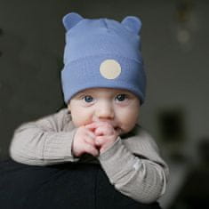 Čepice Misio s oušky modrá chlapec 36-38 cm