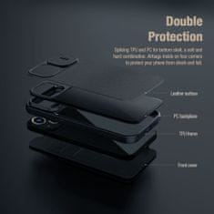 Nillkin  Qin Book PRO Plain Leather Pouzdro pro Apple iPhone 15 Black