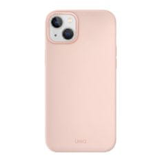 UNIQ UNIQ Lino Hue silikonový kryt iPhone 14, šedý Růžová