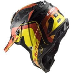LS2 SUBVERTER ARCHED off-road helma černá/žlutá/červená