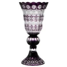Caesar Crystal Váza Paula, barva fialová, výška 505 mm