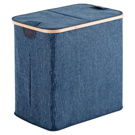 Gedy Gedy YOSHI koš na prádlo 53x51x34cm, bambus, modrá - 133805