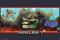 CurePink Plakát Minecraft: Underground (61 x 91,5 cm)