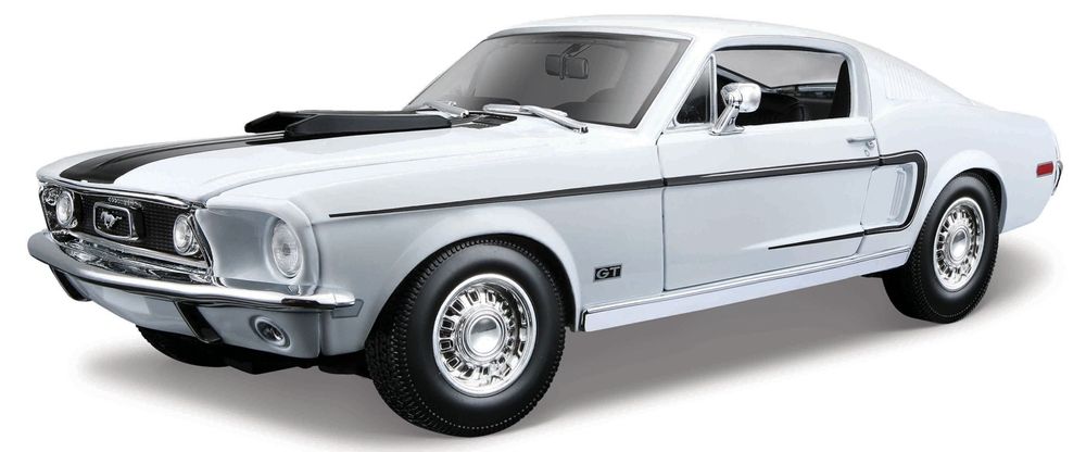Maisto Ford Mustang GT Cobra Jet 1968 1:18 bílá