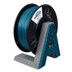AURAPOL PLA 3D Filament Metalická TYRKYSOVÁ 1 kg 1,75 mm
