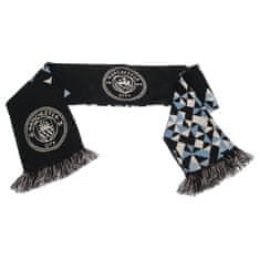 FotbalFans Šála Manchester City FC, černá, modro-bílý design, znak klubu