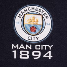 FotbalFans Dětská mikina Manchester City FC, tmavě modrá, zip | 12-13r