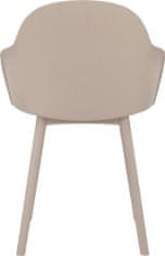 Danish Style Jídelní židle Seiko (SET 2ks) plast, béžová