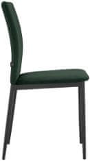 Danish Style Jídelní židle Pavia (SET 2 ks), syntetická kůže, zelená