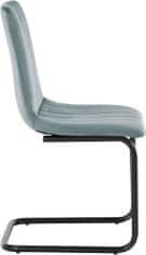Danish Style Jídelní židle Marcela (SET 2 ks), samet, šedá