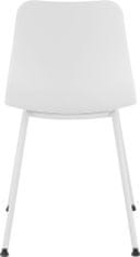 Danish Style Jídelní židle Enya (SET 2 ks), plast, bílá