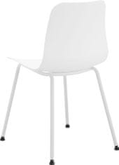 Danish Style Jídelní židle Enya (SET 2 ks), plast, bílá