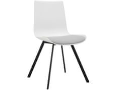 Danish Style Jídelní židle Aida (SET 2 ks), plast, bílá
