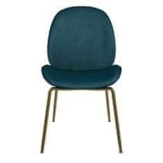 Danish Style Jídelní židle Devon, samet, zelená