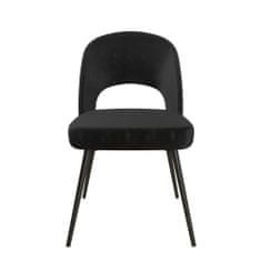 Danish Style Jídelní židle Chantal, samet, černá