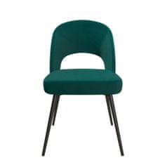 Danish Style Jídelní židle Chantal, samet, zelená