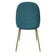 Danish Style Jídelní židle Devon, samet, zelená