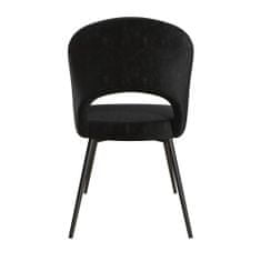 Danish Style Jídelní židle Chantal, samet, černá