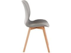 Danish Style Jídelní židle Lance (SET 2 ks), plast, šedá