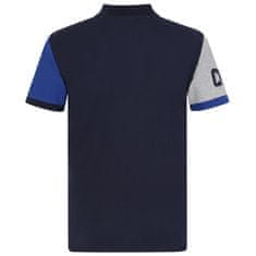 FotbalFans Polo Tričko Chelsea FC, vyšitý znak, tmavě modré | S