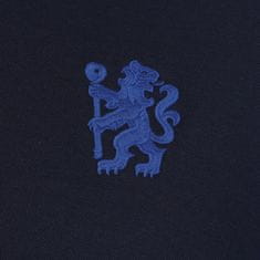 FotbalFans Polo Tričko Chelsea FC, vyšitý znak, tmavě modré | S