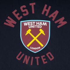 FotbalFans Mikina West Ham United FC, tmavě modrá, polybavlna | L
