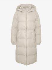 Vero Moda Krémový dámský zimní prošívaný kabát VERO MODA Noe XL