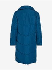 VILA Modrý dámský zimní prošívaný kabát VILA Vipauli M