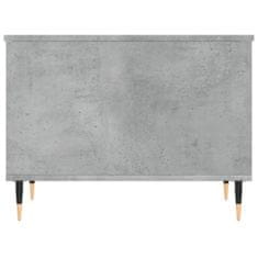 Greatstore Konferenční stolek betonově šedý 60x44,5x45 cm kompozitní dřevo