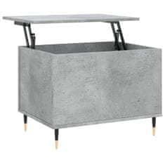 Greatstore Konferenční stolek betonově šedý 60x44,5x45 cm kompozitní dřevo