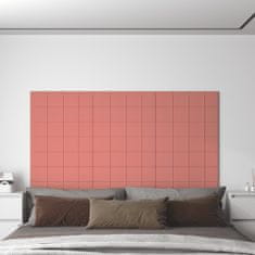 Vidaxl Nástěnné panely 12 ks růžové 60 x 30 cm samet 2,16 m²