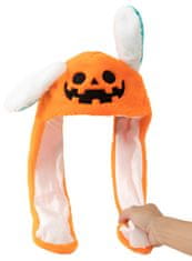 EXCELLENT Plyšová čepice s pohyblivýma ušima - Halloween