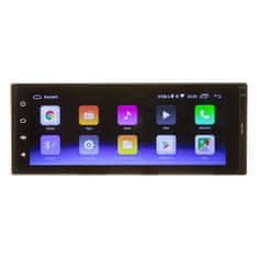 CARCLEVER 1DIN autorádio s 6,8 LCD, Android 10, WI-FI, GPS, Mirror link, Bluetooth, 2x USB (80826A)
