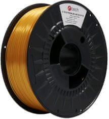 C-Tech PREMIUM LINE tisková struna (filament), Silk PLA, 1,75mm, 1kg, dopravní žlutá (3DF-P-SPLA1.75-1023)