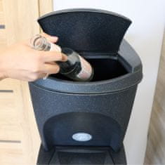 botle Odpadkový koš sada 4x25 L košíků za odpad Černá segregace