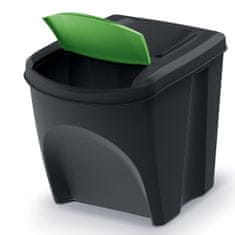 botle Odpadkový koš sada 4x25 L košíků za odpad Černá segregace