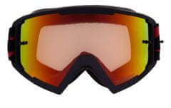 motokrosové brýle WHIP černé s červeno-žlutým sklem