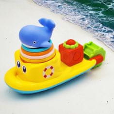 LEBULA WOOPIE Vodní hračka velrybí loď s přepadovými poháry