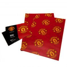 FotbalFans Dárkový Papír Manchester United FC, 2 listy + dárkové Karty