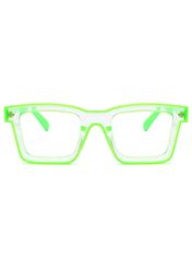 VeyRey Dámské brýle blokující modré světlo Twinklepond Hranaté Zelená Univerzální