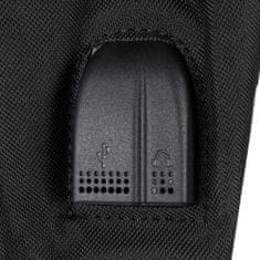 Kruzzel 19374 USB osvětlený batoh černý 16135