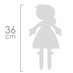 DeCuevas Plyšová panenka PROVENZA - 36 cm s kolébkou