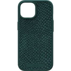 Salmon Leather kryt s Magsafe pro iPhone 15/14/13, modrý Zelená
