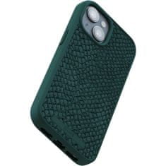 NJORD Salmon Leather kryt s Magsafe pro iPhone 15/14/13, modrý Zelená