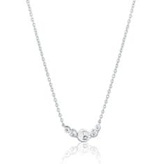 JVD Fashion stříbrný náhrdelník se zirkony SVLN0462X75BI45