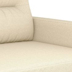 shumee 2dílná sedací souprava s polštáři krémová textil